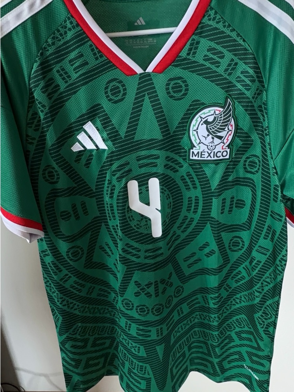 adidas Green Mexico Aztec Soccer Jersey